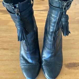Tory Burch black leather boots